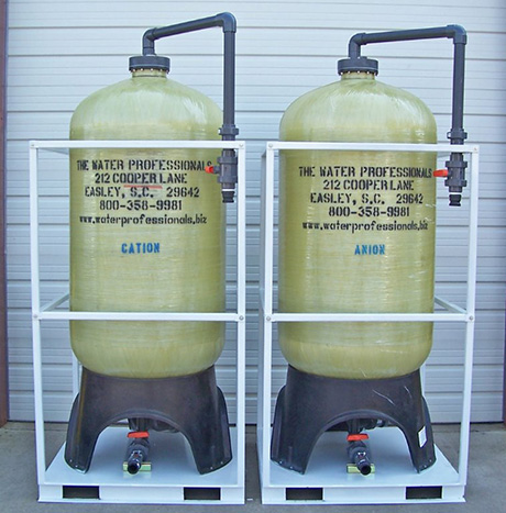 Anion and Cation Resin Tanks